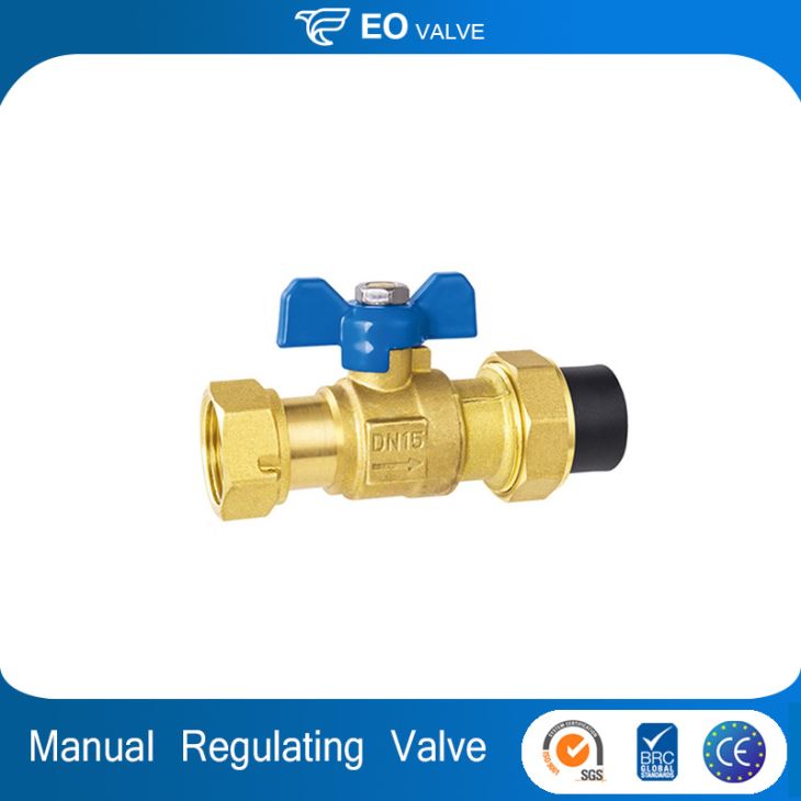 Butterfly Type Handle Manual Regulating Brass Ball Valve