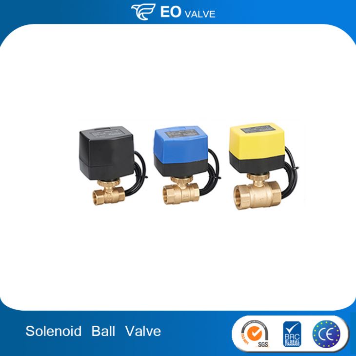 Dc Solenoid Air Control Controlled Water Treatment Ball Valve
