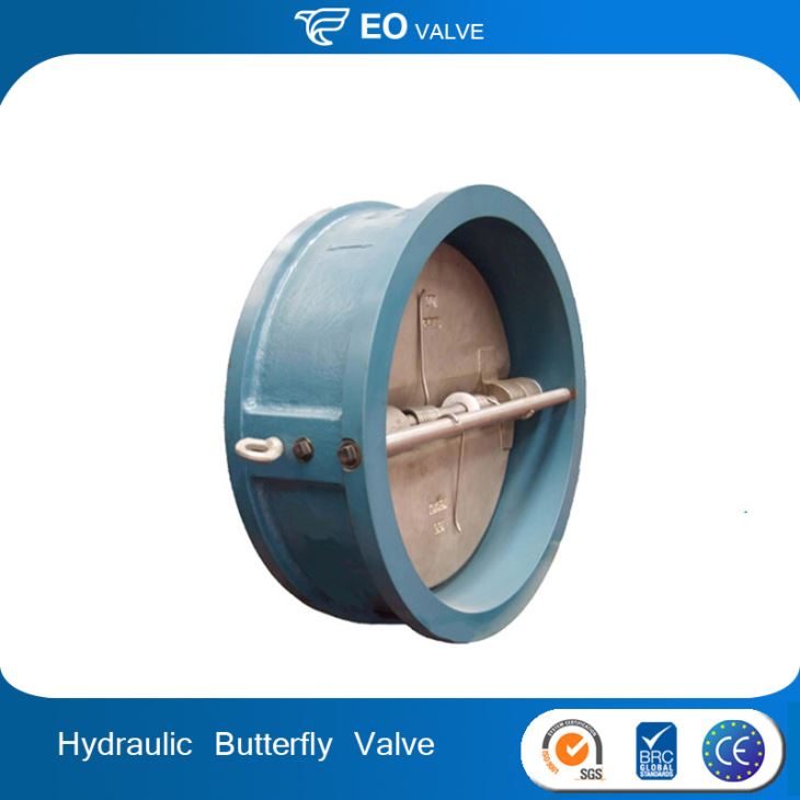 Ductile Iron Hydraulic Resilient Rubber Butterfly Type Check Valve