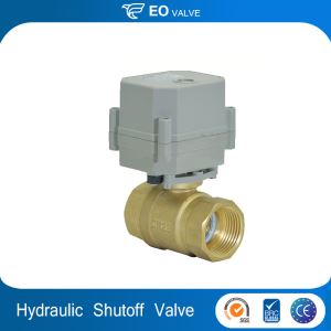 2 Way 1 Inch Electric Flow Control Brass Water Ball Valve