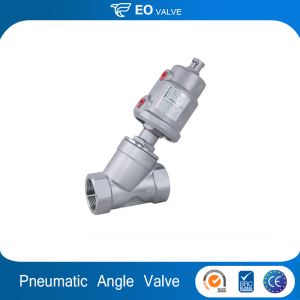 Q3 Pneumatic Stainless Steel Thread Ends Angle Seat Valve