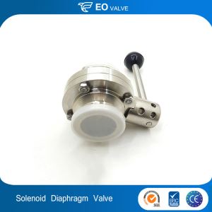 Three Piece Butterfly Diaphragm Solenoid Water Stainless Steel Ball Valve